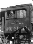 Eine IS 20-113 der Westbahn als Beutelok der Deutschen Wehrmacht im EBW Smolensk. (02.1942) <i>Foto: RVM (Donath)</i>