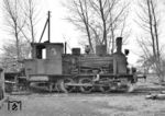 Lok 2 "CLOPPENBURG" ist in Vechta eingetroffen und restauriert im örtlichen Depot. (04.04.1961) <i>Foto: Detlev Luckmann</i>