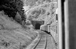 Einfahrt in den Seelenwald-Tunnel bei Triberg. (15.06.1959) <i>Foto: Gerd Wolff</i>