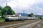 110 357 (Bw Köln-Deutzerfeld) mit E 3226 in Plettenberg. (23.06.1984) <i>Foto: Wolfgang Bügel</i>