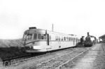 Zugkreuzung auf der Strecke Sevilla - Cordoba. (16.05.1957) <i>Foto: Walter Hollnagel</i>