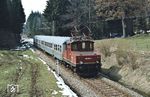 169 003 mit N 6614 nach Oberammergau bei Grafenaschau. (11.04.1979) <i>Foto: Prof. Dr. Willi Hager</i>
