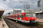420 902 mit einem weiteren 420 als Ersatzzug auf der S 1 nach Essen-Steele Ost in Dortmund Hbf. (15.07.2017) <i>Foto: Burkhard Walbersloh</i>