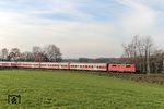 111 014 mit dem damals letzten Bn-Wagenzug RB 11973 (Wuppertal Hbf - Köln Hbf) auf der Regionalbahnlinie 48 zwischen Gruiten und Haan. (21.11.2010) <i>Foto: Joachim Bügel</i>