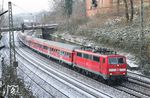 Auch im Jahr 2010 gab es einen Ersatzzug auf der RB 48. Damals noch unter der Regie von DB-Regio ist 111 151 mit RB 11212 (Bonn-Mehlem - Wuppertal Hbf) in Wuppertal-Sonnborn unterwegs. (03.12.2010) <i>Foto: Joachim Bügel</i>