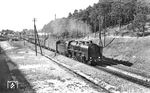 03 143 (Bw Rostock) führt den D 8 bei Schwaan in Mecklenburg.  (06.07.1934) <i>Foto: DLA Darmstadt (Bellingrodt)</i>