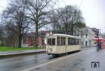 Sonderfahrt zum Abschied des Oberflächen-Straßenbahn-Betriebs in Dortmund mit dem Museums-Tw 279 aus dem Jahr 1949 an der Haltestelle „Wittener Straße“ im Stadtteil Dorstfeld. (21.03.2007) <i>Foto: Thorsten Eichhorn</i>