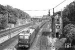 E 10 143 (Bw Koblenz-Mosel) vor D 504 (Hagen - München) in Worms. (07.09.1958) <i>Foto: Helmut Röth *</i>