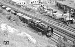 Eine unbekannte 534 der CSD mit einem Güterzug in Praha-Smichov.  (13.07.1971) <i>Foto: Johannes Glöckner</i>