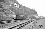 VT 95 9411 (Bw Heidelberg) als T 2346 in Mosbach. (01.03.1959) <i>Foto: Helmut Röth *</i>