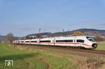 407 511 mit einem Schwesterzug unterwegs als ICE 516 von München Hbf nach Dortmund Hbf bei Lützelsachsen. (24.03.2018) <i>Foto: Zeno Pillmann</i>