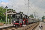 Durchfahrt des Sonderzuges DPE 52288 mit 01 519 in Leverkusen-Schlebusch. (02.06.2018) <i>Foto: Joachim Bügel</i>