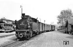 99 672 wartet mit P 1675 nach Marbach (Neckar) in Heilbronn Süd.  (16.05.1964) <i>Foto: Helmut Röth *</i>