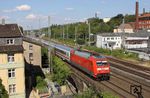 101 101 rauscht mit IC 2229 (Kiel - Nürnberg) durch Wuppertal-Unterbarmen. (13.07.2018) <i>Foto: Wolfgang Bügel</i>