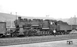 58 1345 als Schiebelok an einem Güterzug nach Schwarzenberg in Aue. (07.1976) <i>Foto: Burkhard Wollny</i>