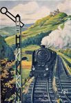 Eine Werbepostkarte der Reichsbahn, deren Vorbild dem Titelbild des legendären Reichsbahnkalenders von 1928 entnommen war. (1928) <i>Foto: WER</i>