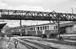 Triebwagen ABFm 4/4 der Mittelthurgaubahn verlässt den Bahnhof Konstanz in Richtung Weinfelden–Wil. (03.06.1962) <i>Foto: Helmut Röth</i>