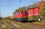 140 070 der EBM Cargo mit einem Schienenzug in Lintorf. (10.10.2018) <i>Foto: Wolfgang Bügel</i>