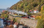 01 066 auf Probefahrt von Meiningen über Arnstadt - Eisenach zurück nach Meiningen in Suhl. (17.10.2018) <i>Foto: Joachim Schmidt</i>