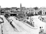 Um den steigenen Verkehrsanforderungen gerecht zu werden, wurde der Bahnhof und das Umfeld von Celle mehrfach umgebaut. Der erste Umbau erfolgte ab 1899.  (1900) <i>Foto: RVM-Archiv</i>