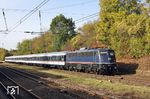 110 469 schiebt den NX-Ersatzzug 32441 nach Köln durch Wuppertal-Sonnborn. (31.10.2018) <i>Foto: Wolfgang Bügel</i>