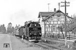 99 0236 mit einem Personenzug aus Nordhausen in Niedersachswerfen. (1982) <i>Foto: Karsten Risch</i>