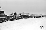 Manchmal ging auch bei den Culemeyer-Schwertransporten etwas schief: Die nachfolgende Bilderserie dokumentiert, warum dieser Transport bei Nürnberg eine Zwangspause einlegen musste.  (1941) <i>Foto: RVM</i>