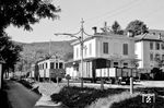 Tw 3 im Bahnhof Magliaso. Das Dorf liegt auf 287 m ü. M. am rechten Ufer des Luganersees, 5 km südwestlich von Lugano und 2,5 km nördlich der Station Ponte Tresa TI der Linie Ponte Tresa-Lugano.  (14.10.1964) <i>Foto: Gerd Wolff</i>