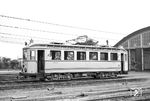 Tw 8 (Fuchs, Baujahr 1914) der Oberrheinischen Eisenbahn-Gesellschaft Aktiengesellschaft Mannheim (OEG) am Depot in Viernheim. (23.06.1962) <i>Foto: Helmut Röth</i>