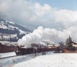 Lok 2 und Lok 5 erreichen mit dem Silvesterzug den Endpunkt in Mayrhofen. (31.12.1984) <i>Foto: Joachim Schmidt</i>