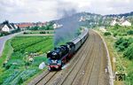 50 622 mit Sonderzug E 19375 bei Hersbruck auf dem Weg nach Amberg. (23.07.1985) <i>Foto: Joachim Bügel</i>
