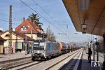 Railpool 193 811 fährt mit einem DGS durch Heidelberg-Kirchheim. (17.02.2019) <i>Foto: Zeno Pillmann</i>