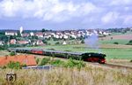 Der dritte Dampfsonderzug an diesem Tag war der E 19778 nach Nürnberg, bespannt mit 23 105 bei Creußen. (01.09.1985) <i>Foto: Wolfgang Bügel</i>