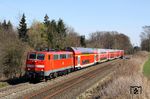 111 122 mit RE 10416 nach Aachen bei Gevelsberg. (22.03.2019) <i>Foto: Wolfgang Bügel</i>