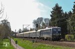 CBB 110 278 mit Sonderzug DPE 348 (Mainz - Bremen) bei Solingen-Ohligs. (30.03.2019) <i>Foto: Joachim Bügel</i>