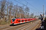 Wegen Bauarbeiten sind 1440 803 und 1440 321 als S 30884 nach Mönchengladbach ausnahmsweise im Ferngleis kurz vor Wuppertal Hbf unterwegs. (21.03.2019) <i>Foto: Zeno Pillmann</i>