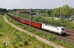193 247 der European Locomotive Leasing, Wien (ELOC) mit Industriekohle bei Ratingen West. (05.06.2019) <i>Foto: Wolfgang Bügel</i>