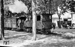 Lok WERLTE ist in Sögel eingetroffen. Die Lok war eine Zweitbesetzung gleichen Namens, die 1898 bei Hohenzollern gebaut und um 1919 verkauft wurde. (05.1951) <i>Foto: Gerd Wolff</i>