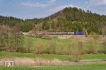193 493 der Widmer Rail Services Deutschland GmbH (Ettlingen) mit einem DGS zwischen Gaildorf und Fichtenberg bei Mittelrot. (15.04.2019) <i>Foto: Zeno Pillmann</i>