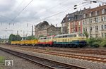 218 472 und 217 002 mit Bauz 79881 (Stolberg - Schwerte) in Wuppertal-Oberbarmen. (03.08.2019) <i>Foto: Wolfgang Bügel</i>