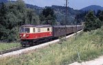 ÖBB 1099.13 am Haltepunkt Schwerbach zwischen Kirchberg und Schwarzenbach. (30.07.1983) <i>Foto: Peter Schiffer</i>
