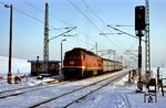 232 489 (Bw Erfurt) unterwegs bei Arnstadt. (30.01.1993) <i>Foto: Günter Hauthal</i>