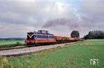 WLE VL 0633 (Deutz, Baujahr 1957) mit einem Güterzug zwischen Uelde und Belecke. (1978) <i>Foto: Günter Hauthal</i>