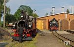 99 584 restauriert in Mügeln. 2010 wurde der 100 Jahre alte Lokschuppen instandgesetzt. (25.08.2019) <i>Foto: Andreas Höfig</i>