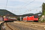 Im Bahnhof Geislingen/Steige treffen 146 224 mit RB 19251 nach Ulm und 111 087 nach Stuttgart aufeinander. (10.09.2019) <i>Foto: Joachim Bügel</i>