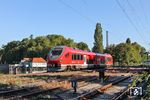 632 610 von DB-Regio NRW des polnischen Herstellers PESA (Pojazdy Szynowe PESA Bydgoszcz) auf Probefahrt in Lindau. (13.09.2019) <i>Foto: Joachim Bügel</i>