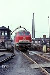 Die am 29.11.1966 fabrikneu nach Kassel angelieferte V 160 101 auf der Drehscheibe ihrer Heimatdienststelle.  (01.1967) <i>Foto: Günter Hauthal</i>