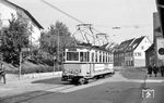 Tw 8 auf der Fahrt nach Esslingen in Nellingen. (19.09.1971) <i>Foto: Helmut Röth</i>