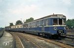 ET 171 035 (Abnahme am 07.08.1942) im S-Bahn Bw Hamburg-Ohlsdorf.  (07.1960) <i>Foto: Uwe Jens Jansen</i>