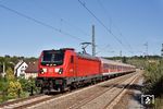 Die Bn-Wagenzüge werden ab 15.12.2019 im "Ländle" wohl Geschichte sein. Hier ist 147 002 mit RB 19117 (Osterburken - Stuttgart) bei Kirchheim/Neckar unterwegs. (19.09.2019) <i>Foto: Zeno Pillmann</i>
